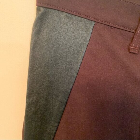 Rag & Bone Wine Black Pop Legging Lamb Leather Panel Skinny Jeans 28 - Picture 8 of 12